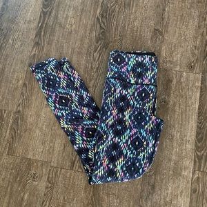 Black/Patterned Victoria Secret Sport Leggings
